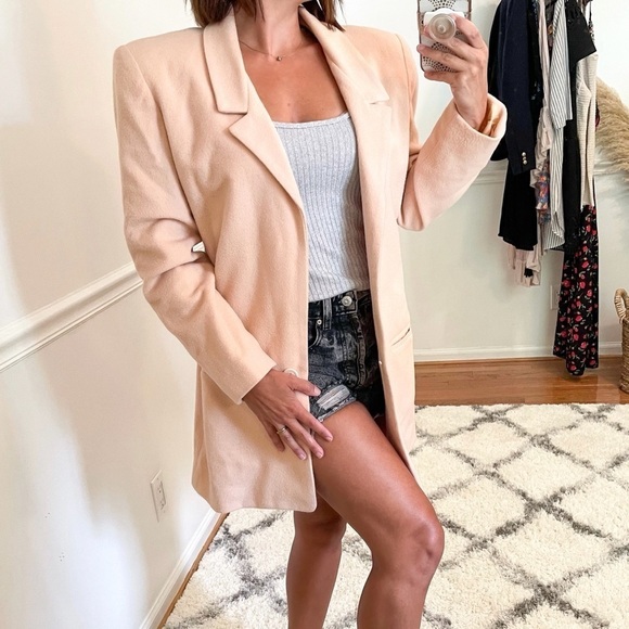 Michael Kors Collection Oversized Cashmere Blazer Jacket S - Picture 2 of 11